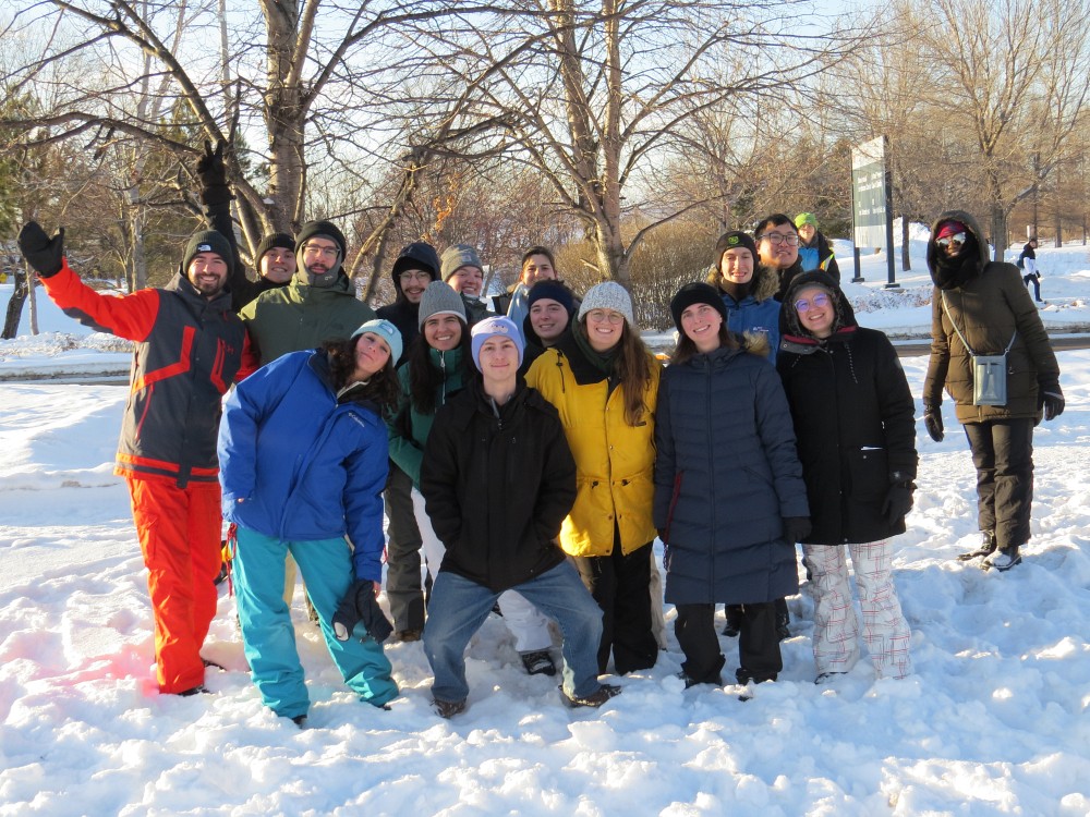 La joyeuse d&eacute;l&eacute;gation de l'UdeS (photo fournie)