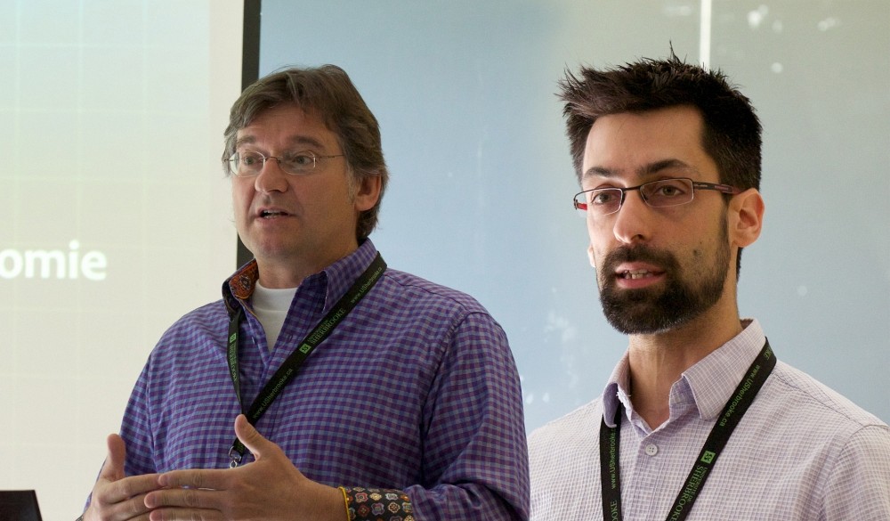 Jean-Pierre B&eacute;land et Jonathan Genest