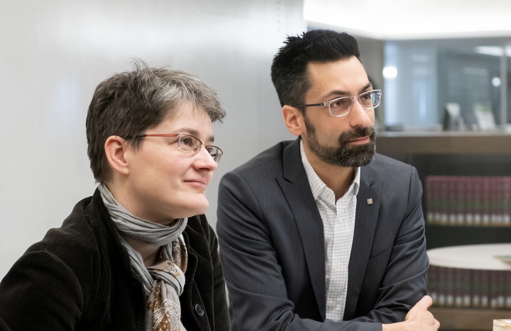 Sara Teinturier et Jonathan Genest (Photo prise avant les mesures sociosanitaires)