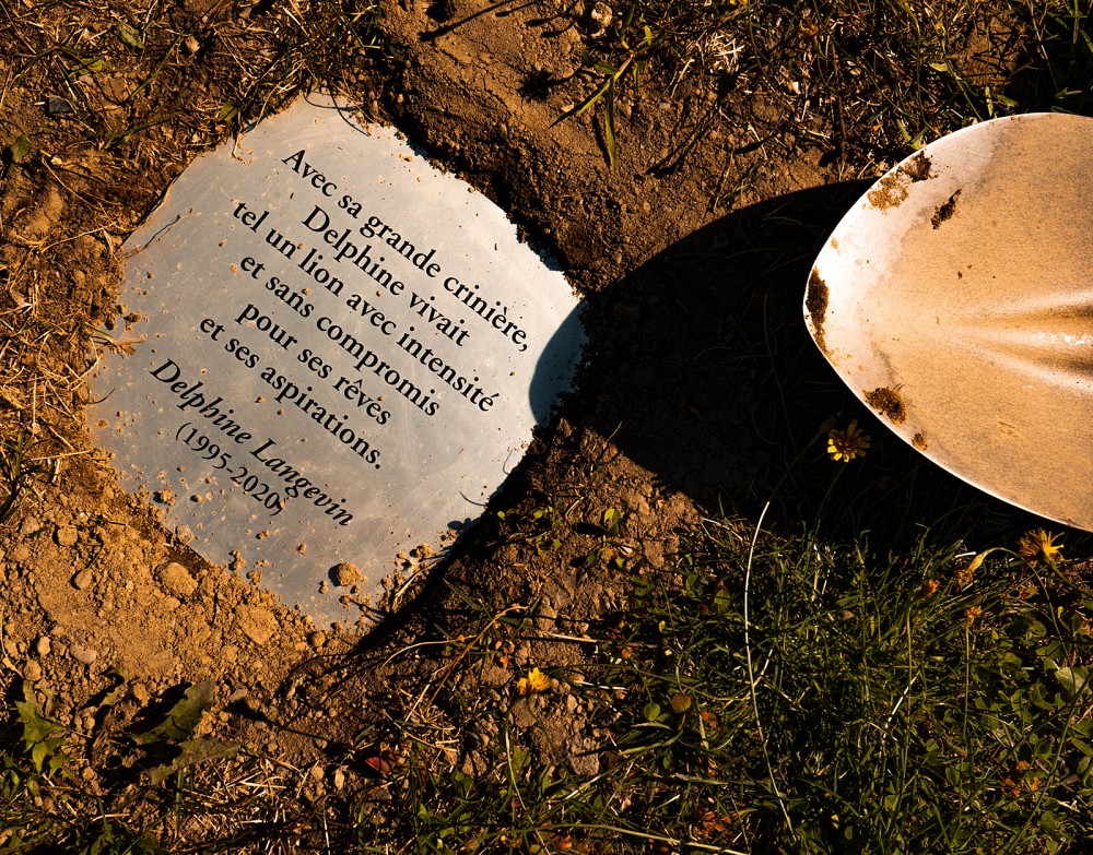 &Eacute;v&eacute;nement comm&eacute;moratif en hommage &agrave; Delphine Langevin, 12 septembre 2021.