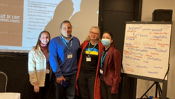 Sur la photo, de gauche &agrave; droite : Elizabeth Fafard, Veaceslav&nbsp;Druta, Maia Morel et Sabrina Fortin.&nbsp;