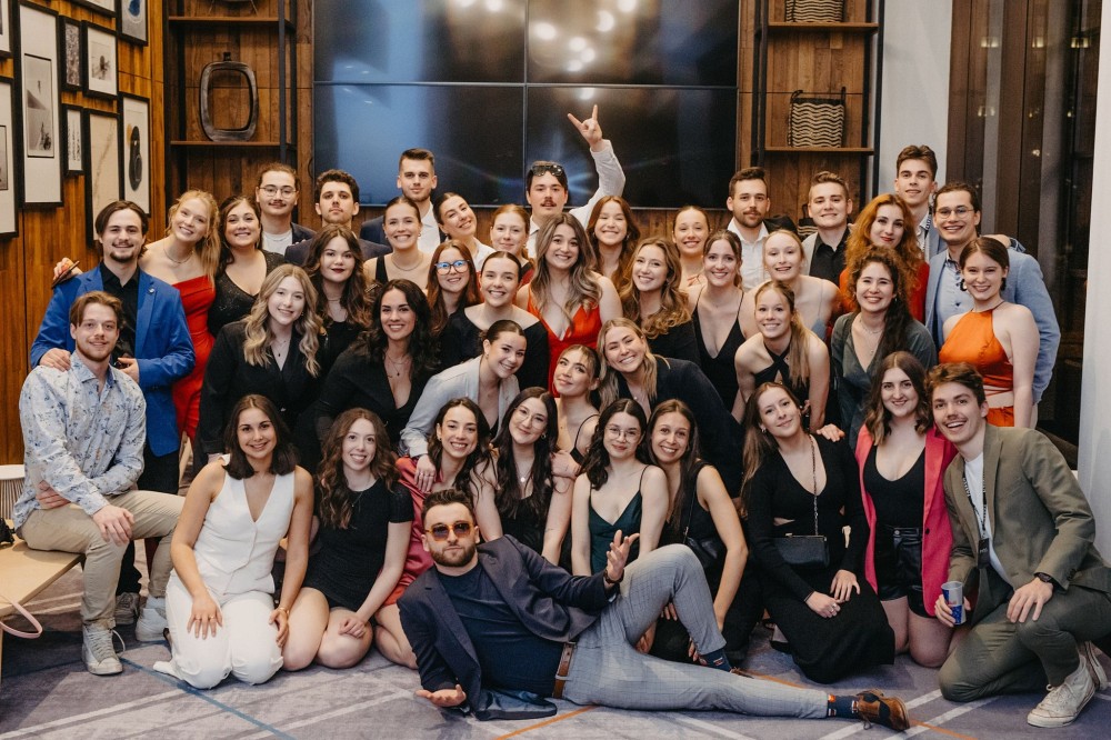 La d&eacute;l&eacute;gation de Sherbrooke lors du Happening Marketing 2023.Photo : Fournie