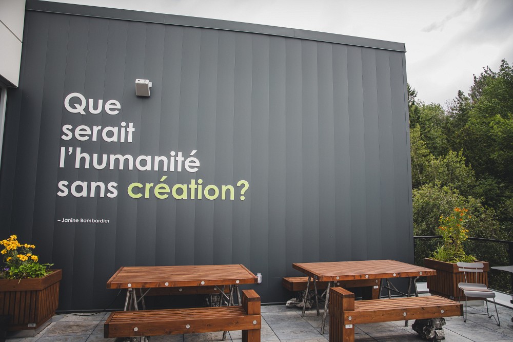La&nbsp;Terrasse&nbsp;d'inspiration - Janine Bombardier au&nbsp;Studio de cr&eacute;ation Fondation Huguette et Jean-Louis Fontaine.