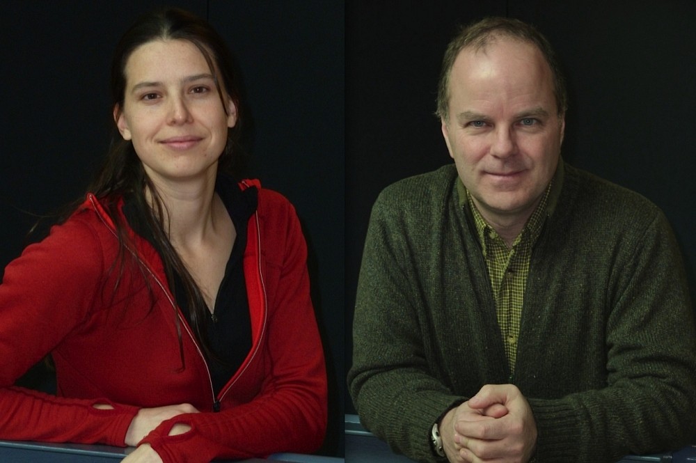 Le professeur Michel Lafleur en compagnie de la professionnelle de recherche Anne-Marie Merrien, qui a travaill&eacute; au projet.