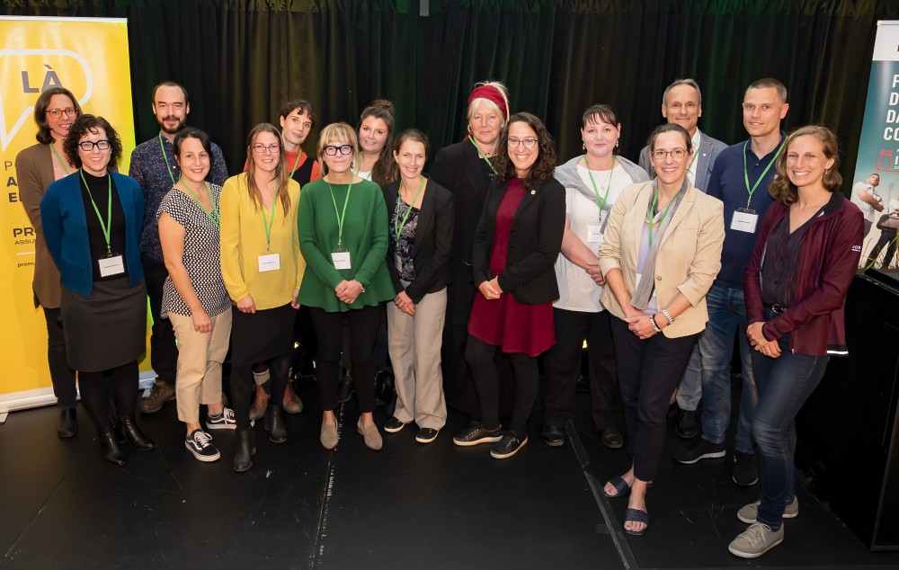 La mairesse de Sherbrooke &Eacute;velyne Beaudin, la d&eacute;put&eacute;e de Sherbrooke Christine Labrie (QS) ainsi que le doyen de l&rsquo;&Eacute;cole de gestion Jean Roy prenaient part &agrave; l&rsquo;&eacute;v&eacute;nement. 