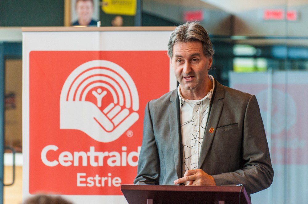 Mario Tr&eacute;panier pr&eacute;side la campagne Centraide 2016 &agrave; l'UdeS.