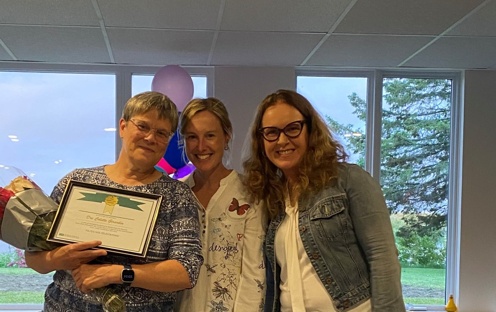 De gauche &agrave; droite: Pre/Dre Colette Girardin, Dre Caroline Pesant, Dre Catherine Demers