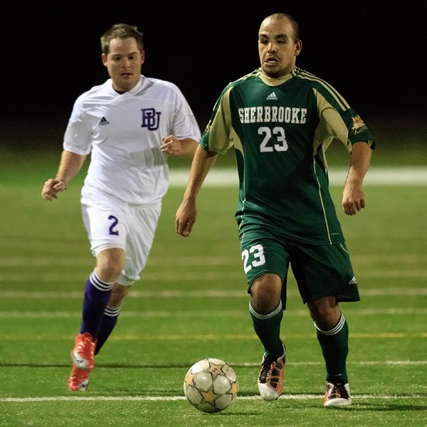 Driss El Ati Allah a marqu&eacute; le seul but dans la victoire de 1-0 du Vert & Or face aux Patriotes de l'UQTR.