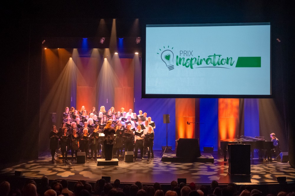 Des membres du Ch&oelig;ur Campus ont agr&eacute;ment&eacute; l'&eacute;v&eacute;nement de remise de prix de l'&eacute;dition 2019.&nbsp;