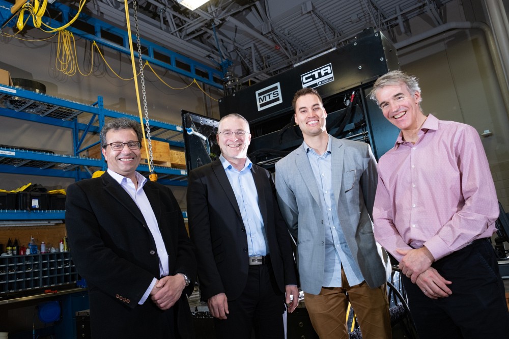 Pr Ahmed Masloui, Pr Denis Rancourt, Maxime Desjardins-Goulet, CTA, et Pr Alain Desrochers.