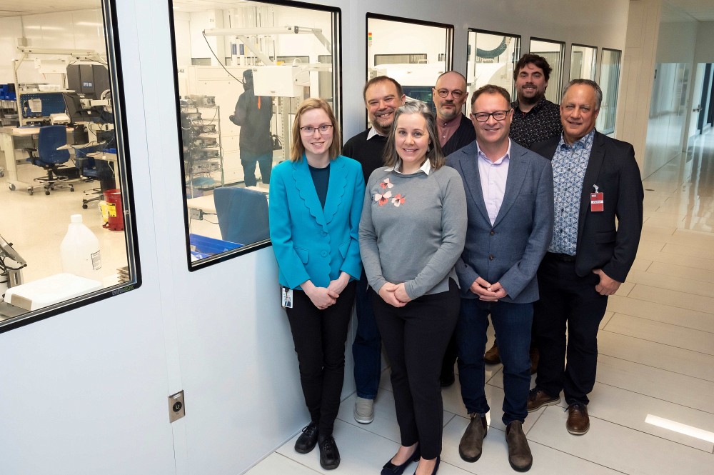 Catherine Marsan-Loyer, C2MI; Serge Ecoffey, UdeS; Katherine Pilger, IBM; Damien Michel, Aeponyx; Hans Fortin, Exxel Polymers; David Gendron, Kemitek; Marc-Andr&eacute; Hinse, BioProfor.
