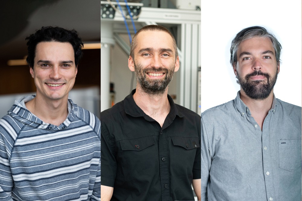 Les professeurs Baptiste Royer, Mathieu Juan et Mathieu Massicotte