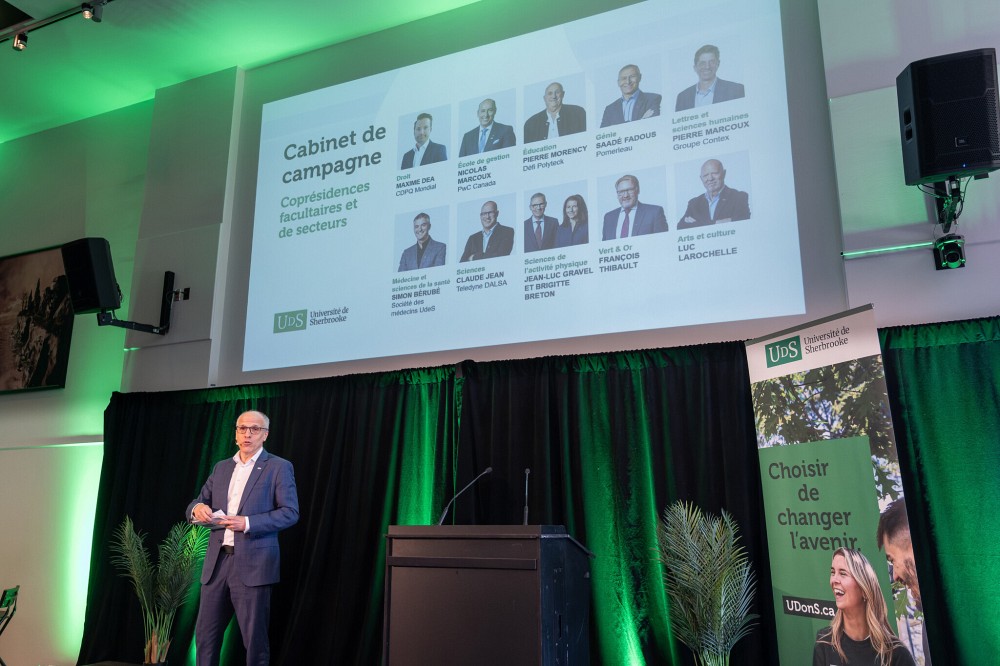 Pierre Cossette, recteur de l'Universit&eacute; de Sherbrooke.