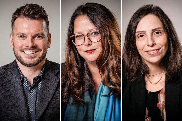 Patrice Daneau, Julie Rochefort et Nancy Youssef