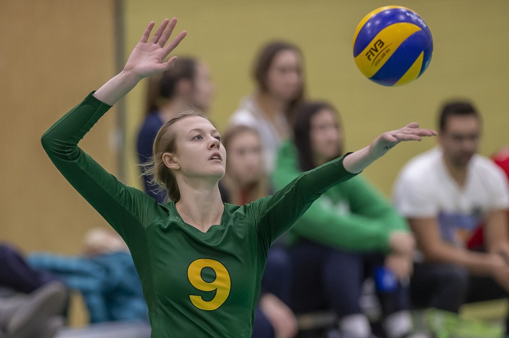 La recrue au sein du circuit universitaire provincial de volleyball f&eacute;minin en 2019-2020 est la joueuse de centre du Vert & Or Marianne Boucher.