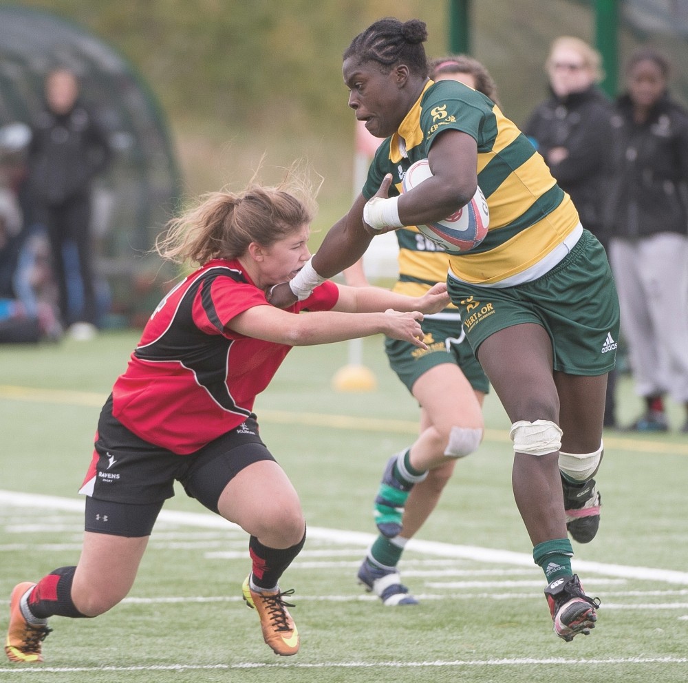 Bertine Jean a marqu&eacute; un essai dans la victoire de 37&nbsp;&agrave;&nbsp;7 du Vert&nbsp;&&nbsp;Or sur les Ravens de l'Universit&eacute; Carleton, dimanche apr&egrave;s-midi sur la surface synth&eacute;tique de l'UdeS.