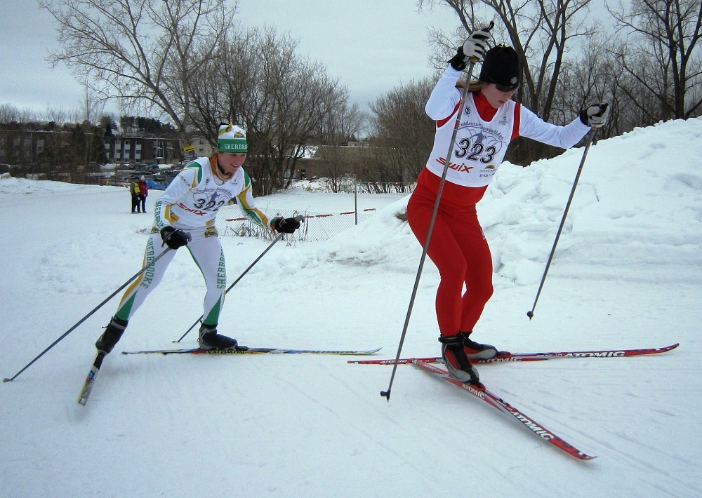 Ang&egrave;le Michaud a remport&eacute; deux m&eacute;dailles en fin de semaine derni&egrave;re &agrave; la Coupe du Qu&eacute;bec de ski de fond.