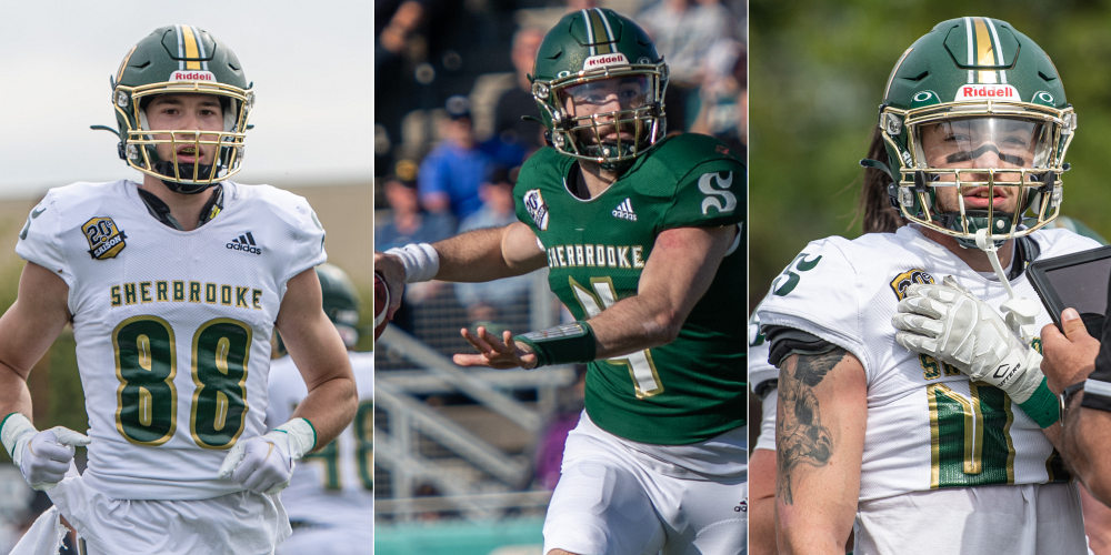 De gauche &agrave; droite : Kevin Morin, Anthony Robichaud et Alexandre-Karl Boudreau.Photos: Jean-Fran&ccedil;ois Mass&eacute;