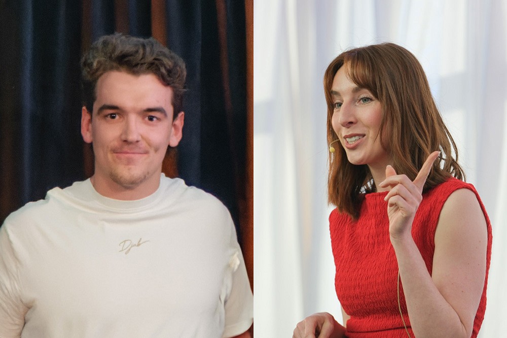 Rodolphe Alquier a remport&eacute; le Concours de vulgarisation de la recherche 2025 de l'Acfas, et Margot Dessartine, le concours Ma th&egrave;se en 180 secondes.