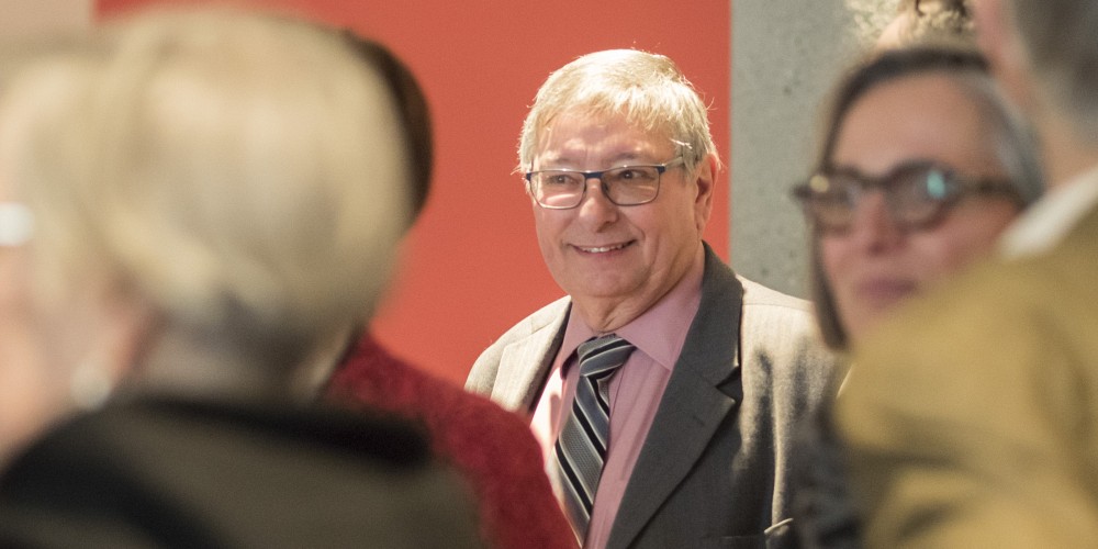 Au centre : Pr Jean Desrochers