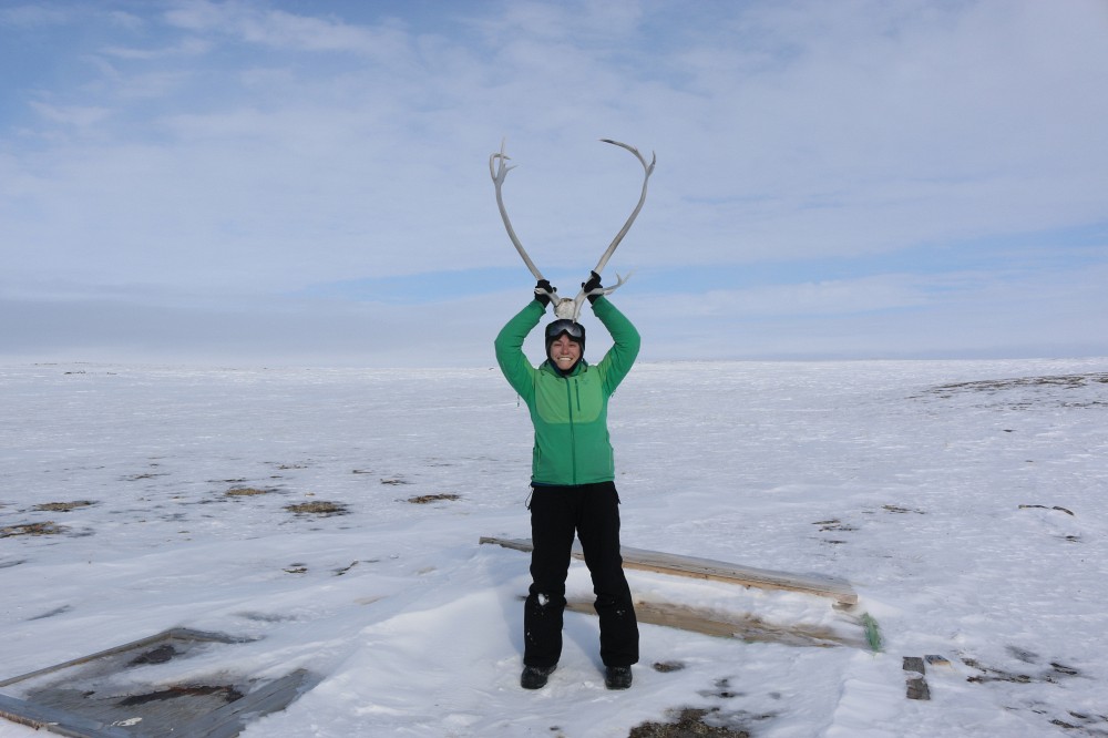 Chlo&eacute; Martineau, &eacute;tudiante &agrave; la ma&icirc;trise en sciences g&eacute;ographiques au Groupe de recherche interdisciplinaire sur les milieux polaires (GRIMP)