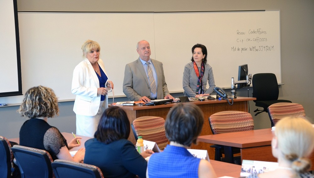 Johanne Savard, Guy Parent et Raymonde Saint-Germain.