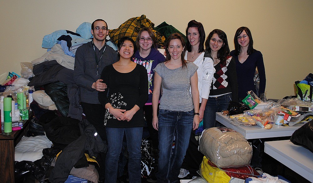 Les membres de l'Association g&eacute;n&eacute;rale des &eacute;tudiantes et &eacute;tudiants en sciences infirmi&egrave;res ont voulu mener un projet pour faire une diff&eacute;rence dans la vie des itin&eacute;rants.