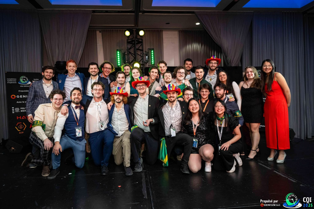 La d&eacute;l&eacute;gation de l'UdeS sur sc&egrave;ne