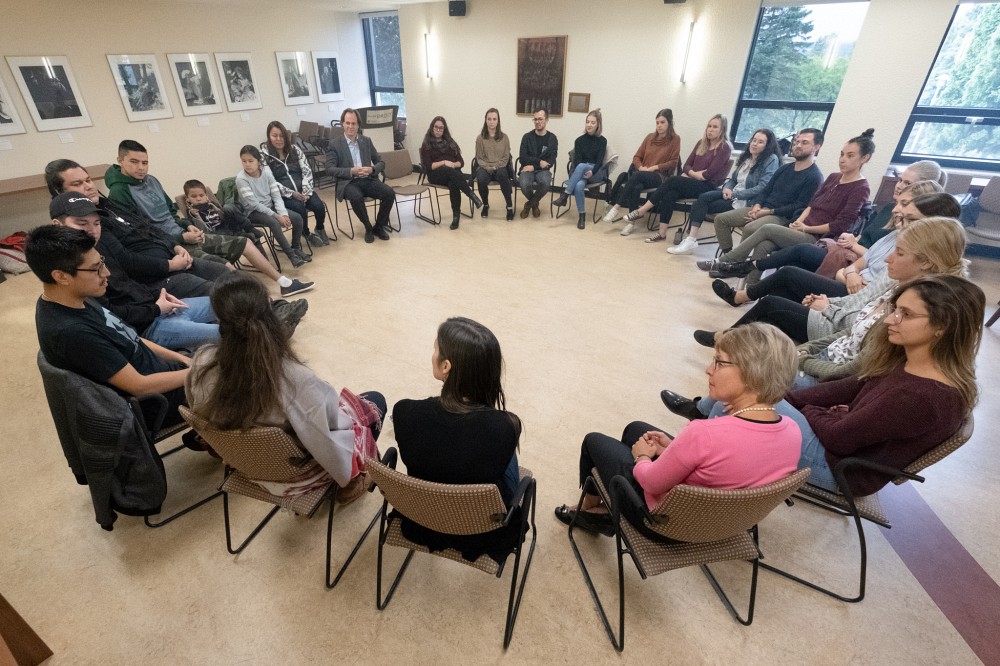La c&eacute;r&eacute;monie d'accueil des &eacute;tudiants autochtones a eu lieu de 25 septembre dernier.