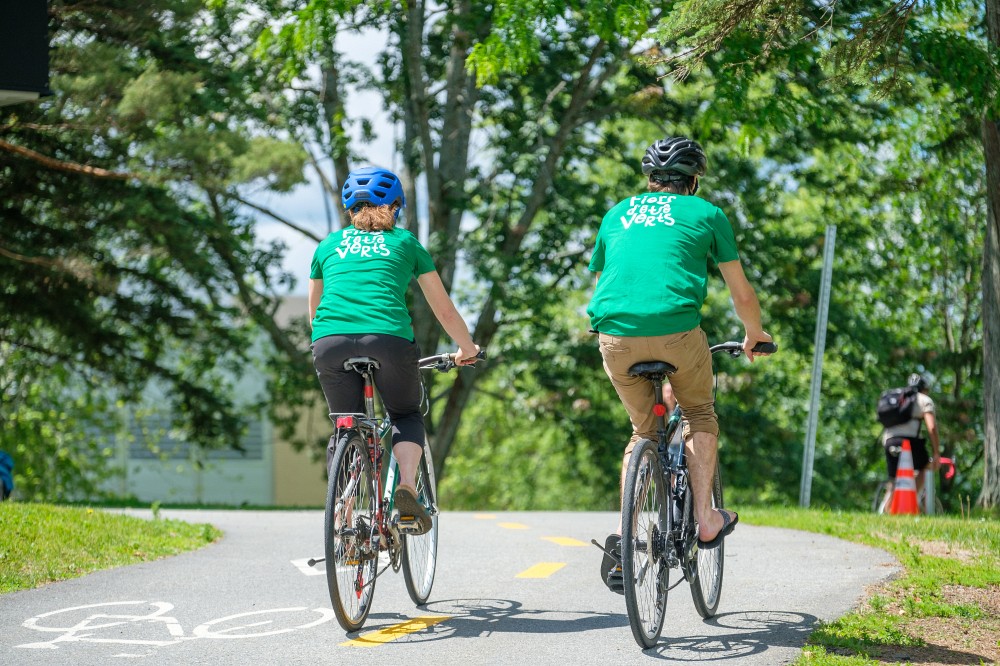 La pratique du v&eacute;lo au Campus principal.