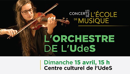 L'Orchestre de l'UdeS pr&eacute;sentera, le 15 avril prochain, Quand frappe le destin.