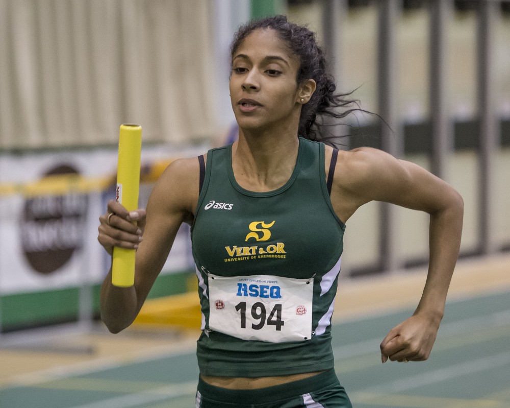 Winona Lefebvre-Castillo et ses co&eacute;quipiers et co&eacute;quipi&egrave;res du Vert & Or accueillent ce samedi les autres athl&egrave;tes universitaires qu&eacute;b&eacute;cois en athl&eacute;tisme, lors de la Rencontre Invitation Vert & Or.