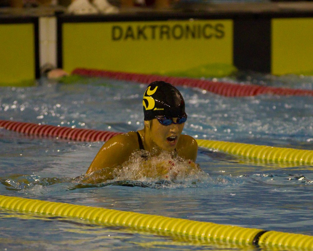 Sarah Landry a termin&eacute; au 10e rang du 100 m&egrave;tres brasse.