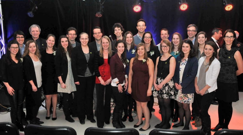 L'&eacute;quipe de biochimie et ses gagnants!