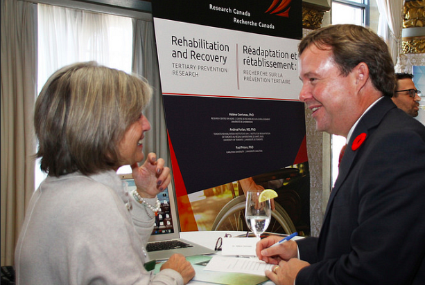 Pre H&eacute;l&egrave;ne Corriveau et Hugh Scott de Innovative Medecine Canada