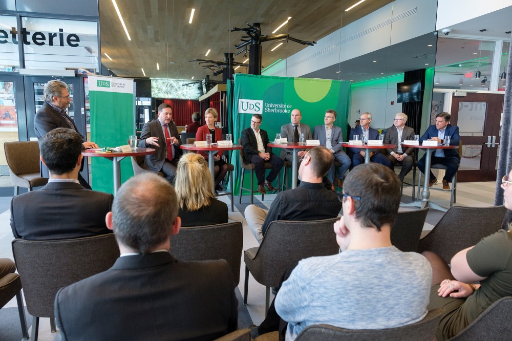 L&rsquo;annonce a &eacute;t&eacute; faite &agrave; l&rsquo;UdeS le 23 f&eacute;vrier &agrave; l&rsquo;occasion d&rsquo;une table ronde &agrave; laquelle a pris part notamment le ministre f&eacute;d&eacute;ral de la S&eacute;curit&eacute; publique, Marco Mendicino.