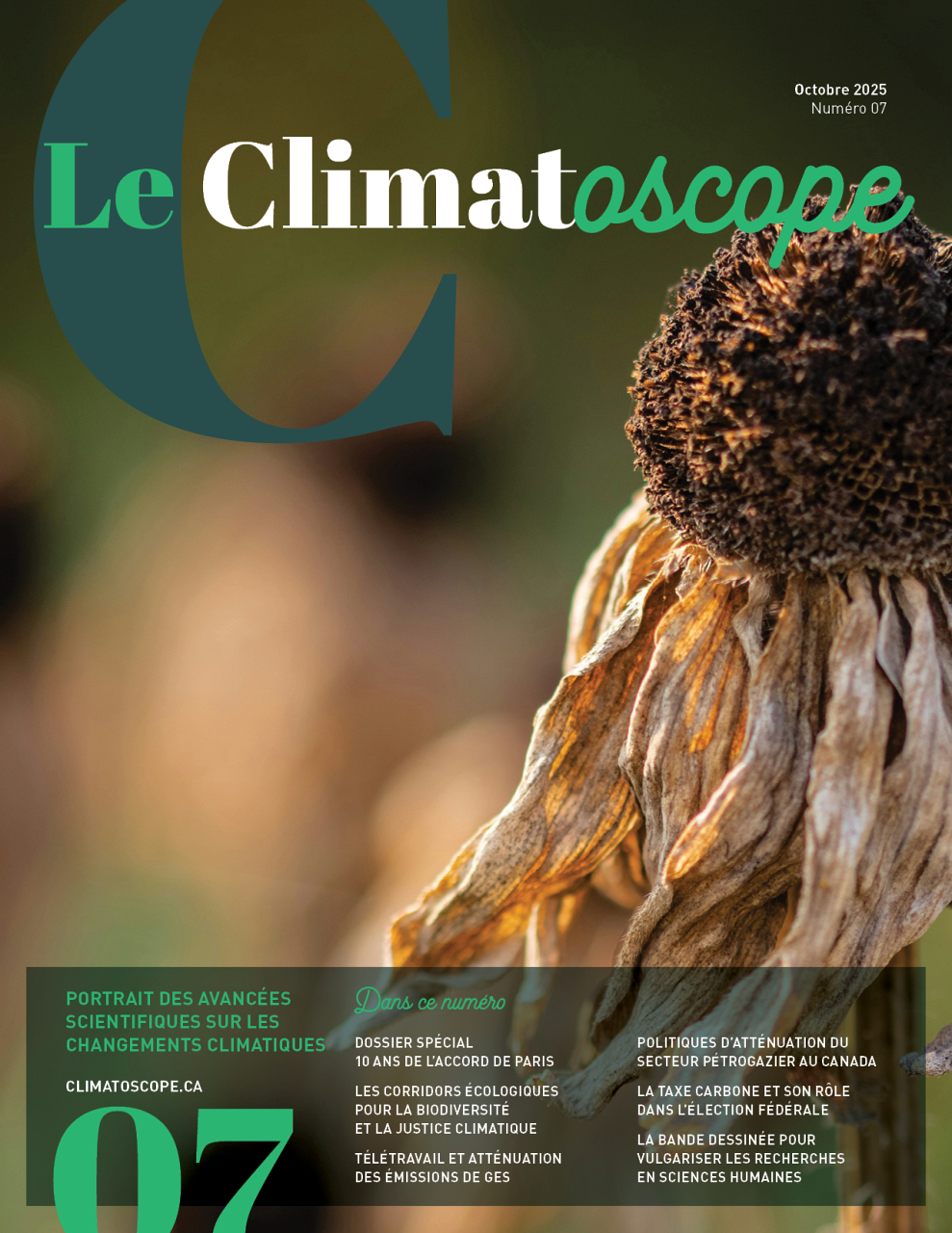 Le Climatoscope 07, sous la direction de Annie Chaloux, Qu&eacute;bec, 2025, 156 p.