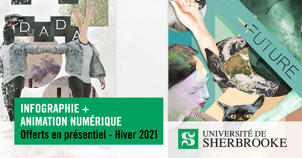 R&eacute;alisations de Tommy Piette dans le cadre du cours ART242&nbsp;- Infographie.