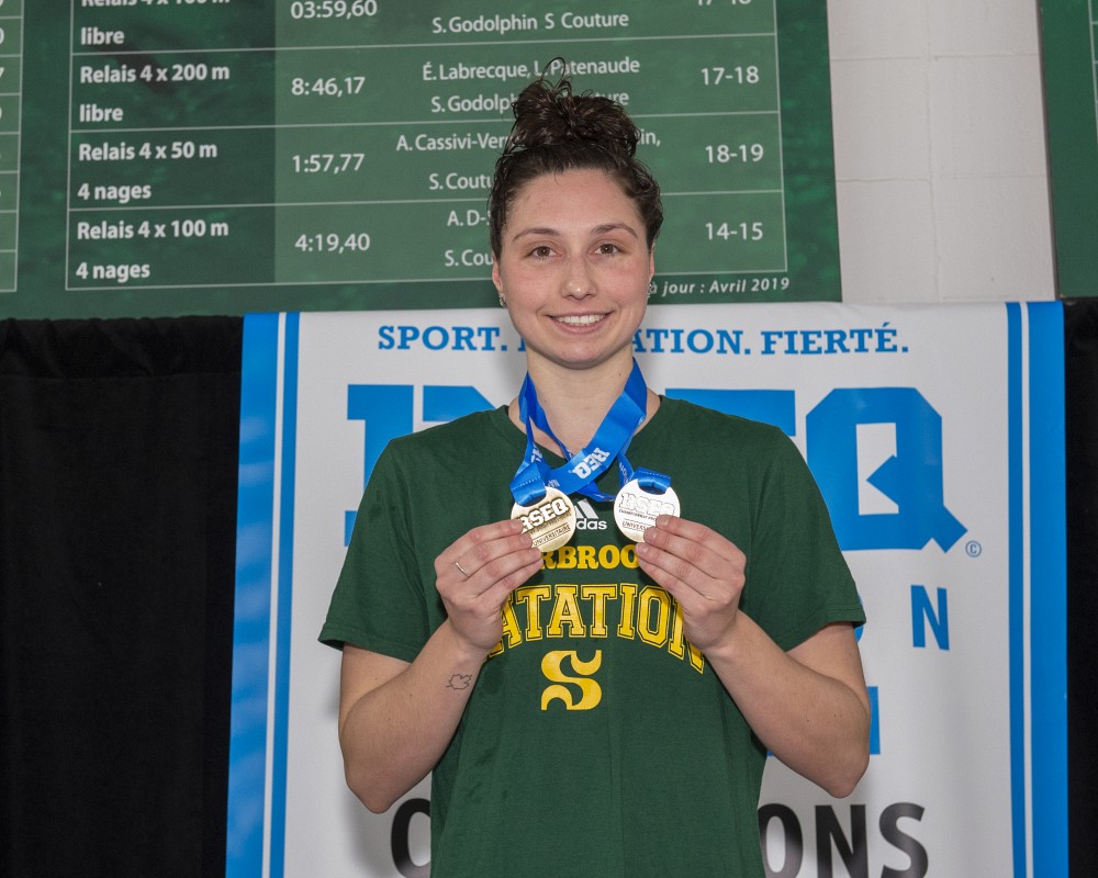 Marie-Laurence Godin, la double m&eacute;daill&eacute;e d'or du Vert & Or.