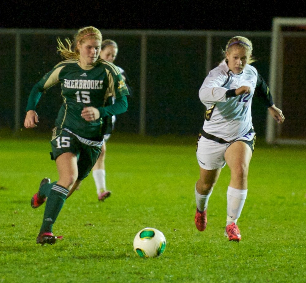 Anne Gauthier-Dussureault en pleine action contre les Gaiters, vendredi dernier.