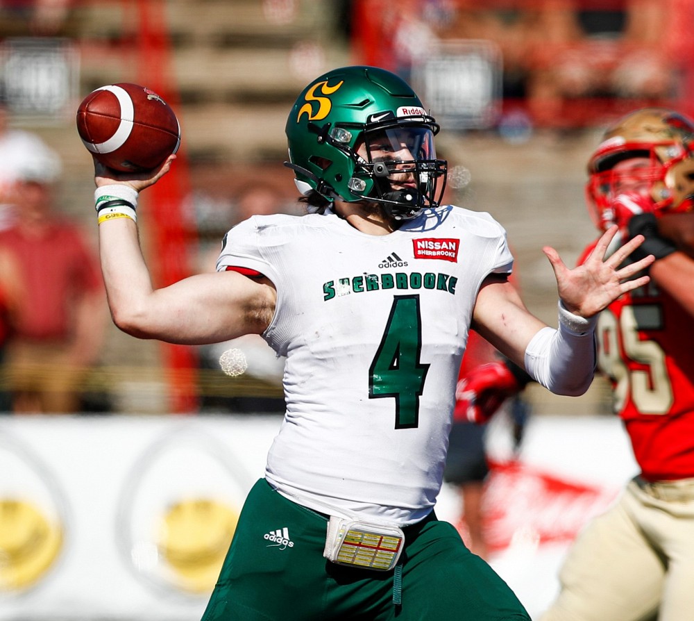 Le quart-arri&egrave;re recrue du Vert & Or, Anthony Robichaud.