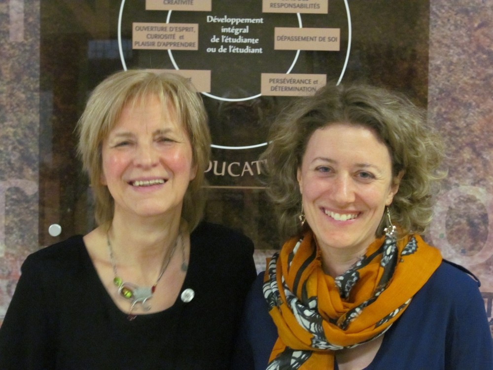 Fran&ccedil;oise Roy, directrice des services &eacute;ducatifs et Annie-Claude Prud'homme, r&eacute;pondante locale, C&eacute;gep de Rimouski.