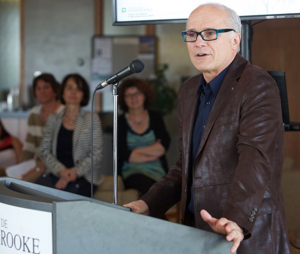 Le 16 juin dernier, le Pr Paul Grand&rsquo;Maison devenait chevalier de l'Ordre national du Qu&eacute;bec, en compagnie de cinq autres dipl&ocirc;m&eacute;s de l'UdeS.