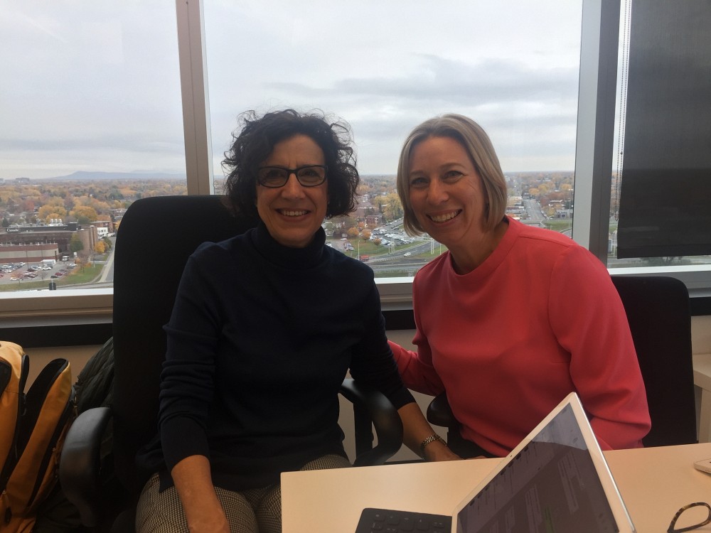 Les professeures Angles Balsells Bailon et Nadine Lanct&ocirc;t