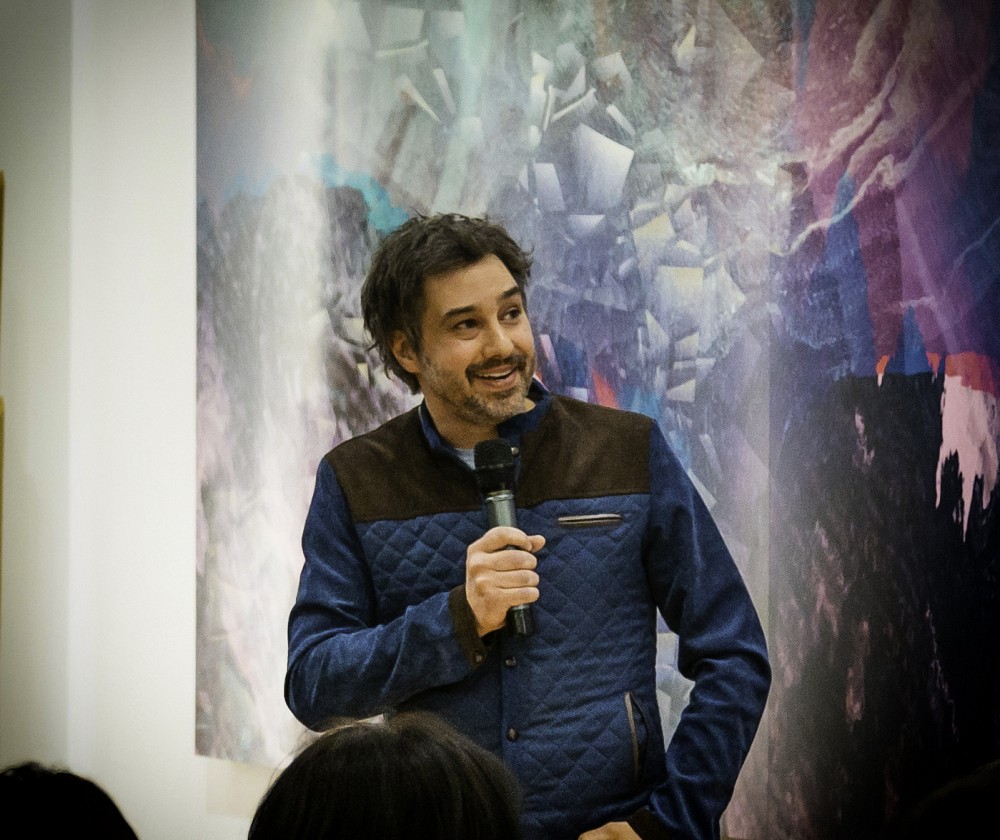 &Eacute;tienne Saint-Amant, artiste en arts m&eacute;diatiques.