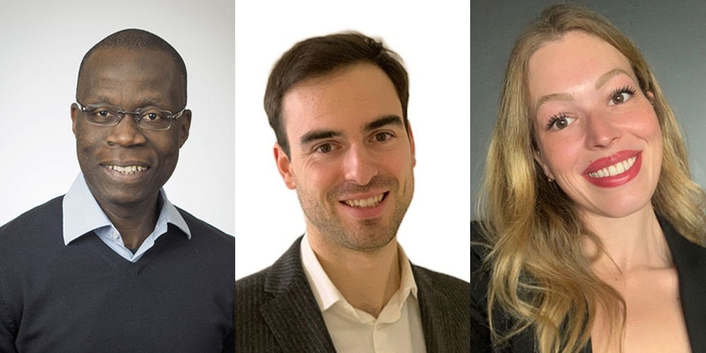 Arthur Oula&iuml;, professeur, Julien Olivier Beaulieu, charg&eacute; de cours et Camille Lemari&eacute;, &eacute;tudiante au doctorat en droit