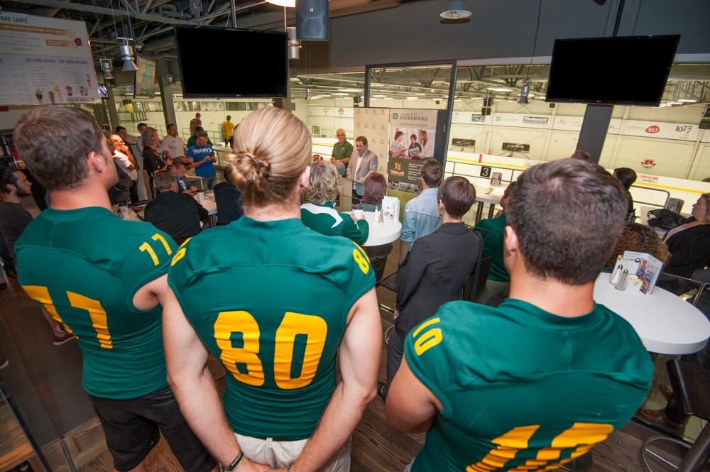 C'&eacute;tait jour de lancement de la saison de football du Vert & Or, ce mercredi 2 septembre au Caffuccino du Complexe sportif Thibault GM.