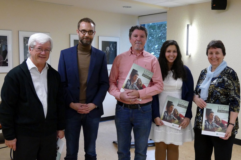 Bertrand Gigu&egrave;re, David Koussens, St&eacute;phane Rivest, Farah Cader et Lisette Bisson. 