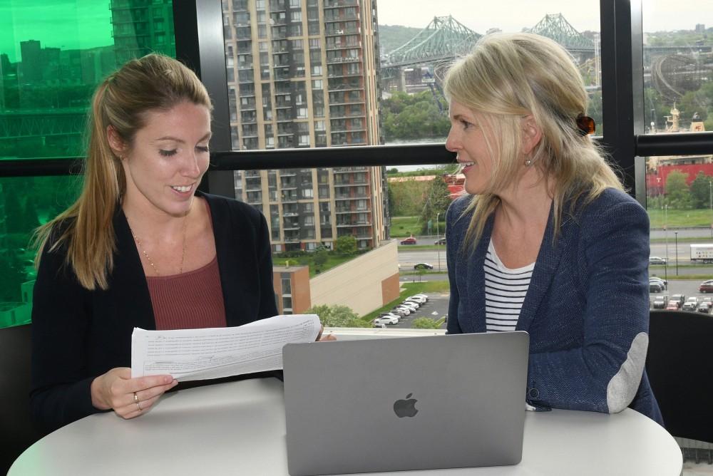 Alexandra Sweeney-Beaudry et Louise Bernier. 