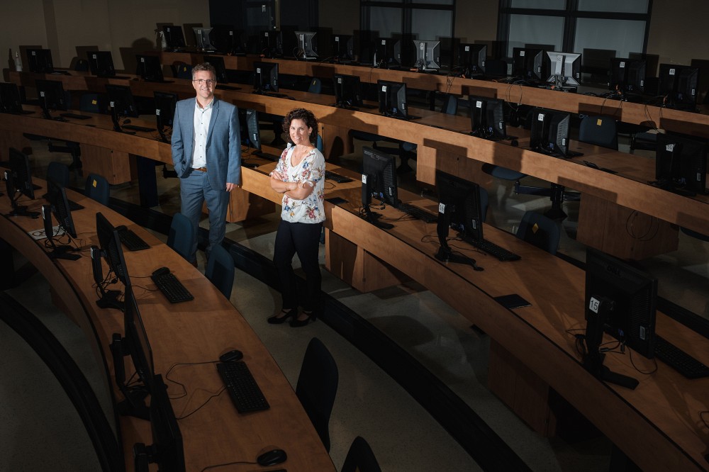 Les professeurs Pierre-Martin Tardif et Manon G. Guillemette